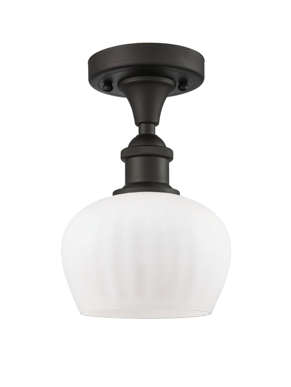 Innovations Lighting Fenton 1 Light Semi-Flush Mount Part Of The Ballston Collection 516-1C-OB-G91-LED
