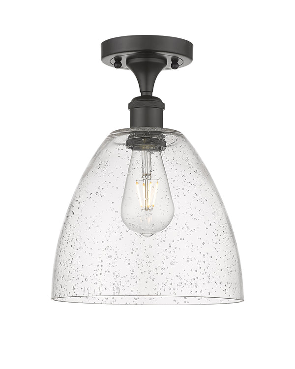Innovations Lighting Ballston Dome 1 Light 9" Semi-Flush Mount 516-1C-OB-GBD-94-LED