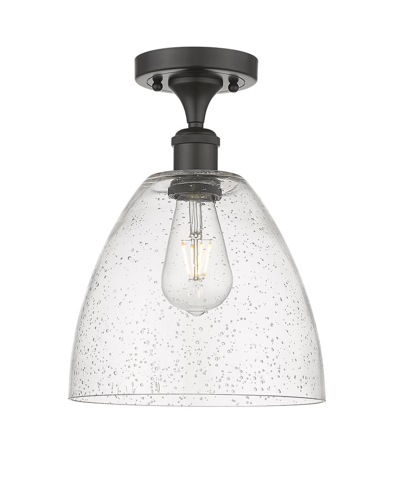 Innovations Lighting Ballston Dome 1 Light 9" Semi-Flush Mount 516-1C-OB-GBD-94-LED