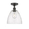 Innovations Lighting Ballston Dome 1 Light 9" Semi-Flush Mount 516-1C-OB-GBD-94