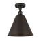 Innovations Lighting Ballston Cone 1 Light" Semi-Flush Mount 516-1C-OB-MBC-12-OB