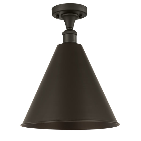 Innovations Lighting Ballston Cone 1 Light" Semi-Flush Mount 516-1C-OB-MBC-16-OB