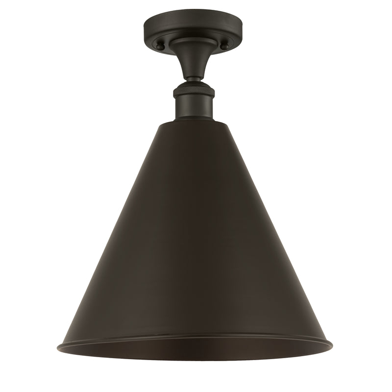 Innovations Lighting Ballston Cone 1 Light" Semi-Flush Mount 516-1C-OB-MBC-16-OB