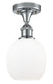 Innovations Lighting Belfast 1 Light Semi-Flush Mount Part Of The Ballston Collection 516-1C-PC-G101-LED
