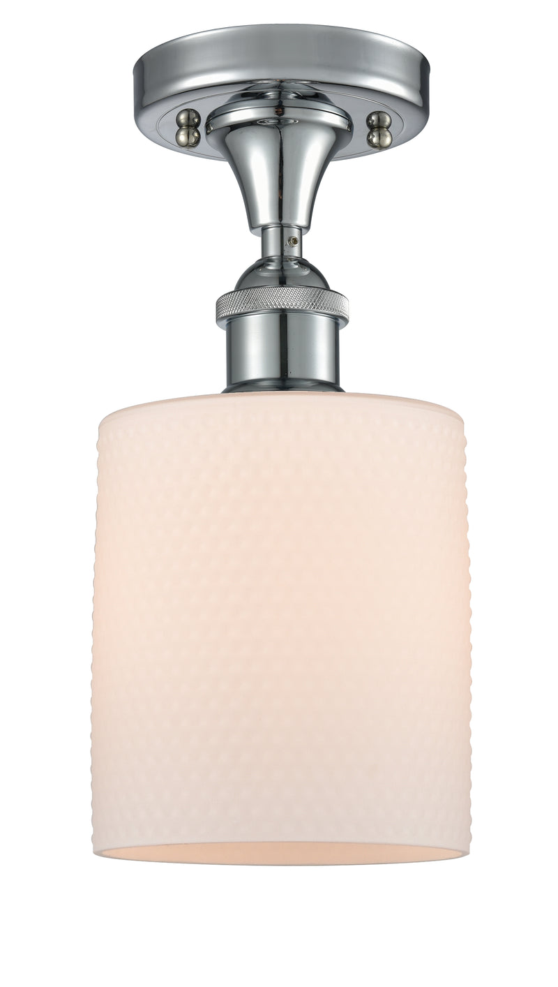 Innovations Lighting Cobbleskill 1 Light Semi-Flush Mount Part Of The Ballston Collection 516-1C-PC-G111-LED