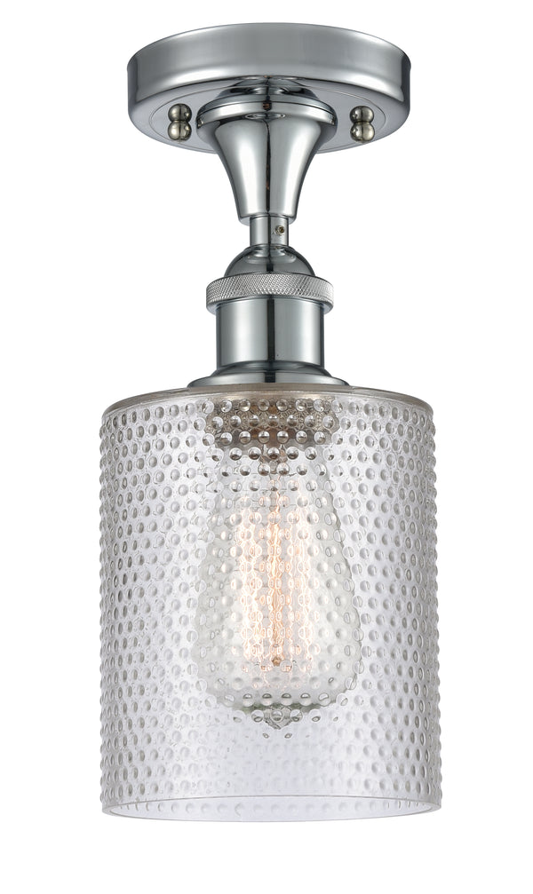 Innovations Lighting Cobbleskill 1 Light Semi-Flush Mount Part Of The Ballston Collection 516-1C-PC-G112-LED
