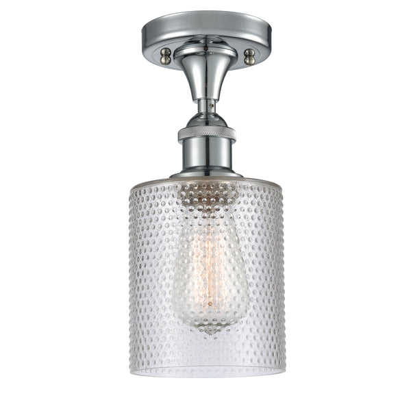 Innovations Lighting Cobbleskill 1 Light Semi-Flush Mount Part Of The Ballston Collection 516-1C-PC-G112