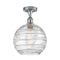 Innovations Lighting Deco Swirl 1 Light 10" Semi-Flush Mount 516-1C-PC-G1213-10
