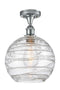 Innovations Lighting Deco Swirl 1 Light 10" Semi-Flush Mount 516-1C-PC-G1213-10-LED