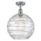 Innovations Lighting Deco Swirl 1 Light 12" Semi-Flush Mount 516-1C-PC-G1213-12