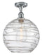Innovations Lighting Deco Swirl 1 Light 12" Semi-Flush Mount 516-1C-PC-G1213-12-LED