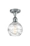 Innovations Lighting Deco Swirl 1 Light 6" Semi-Flush Mount 516-1C-PC-G1213-6-LED