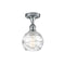 Innovations Lighting Deco Swirl 1 Light 6" Semi-Flush Mount 516-1C-PC-G1213-6