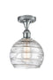 Innovations Lighting Deco Swirl 1 Light 8" Semi-Flush Mount 516-1C-PC-G1213-8-LED