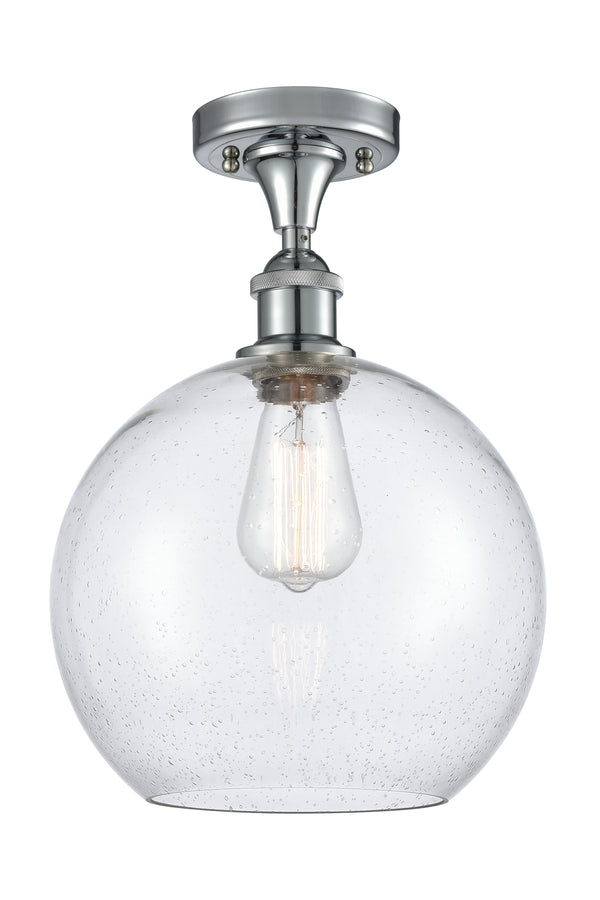 Innovations Lighting Athens 1 Light 10" Semi-Flush Mount 516-1C-PC-G124-10-LED