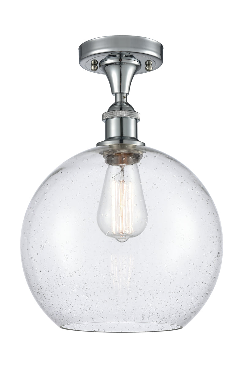 Innovations Lighting Athens 1 Light 10" Semi-Flush Mount 516-1C-PC-G124-10-LED