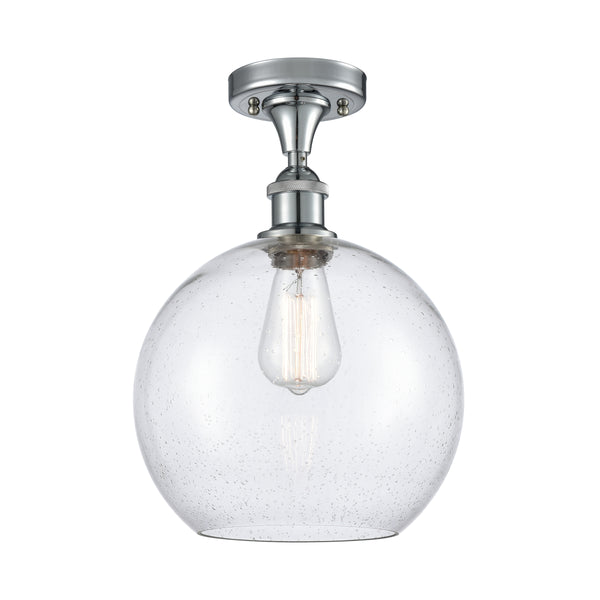 Innovations Lighting Athens 1 Light 10" Semi-Flush Mount 516-1C-PC-G124-10