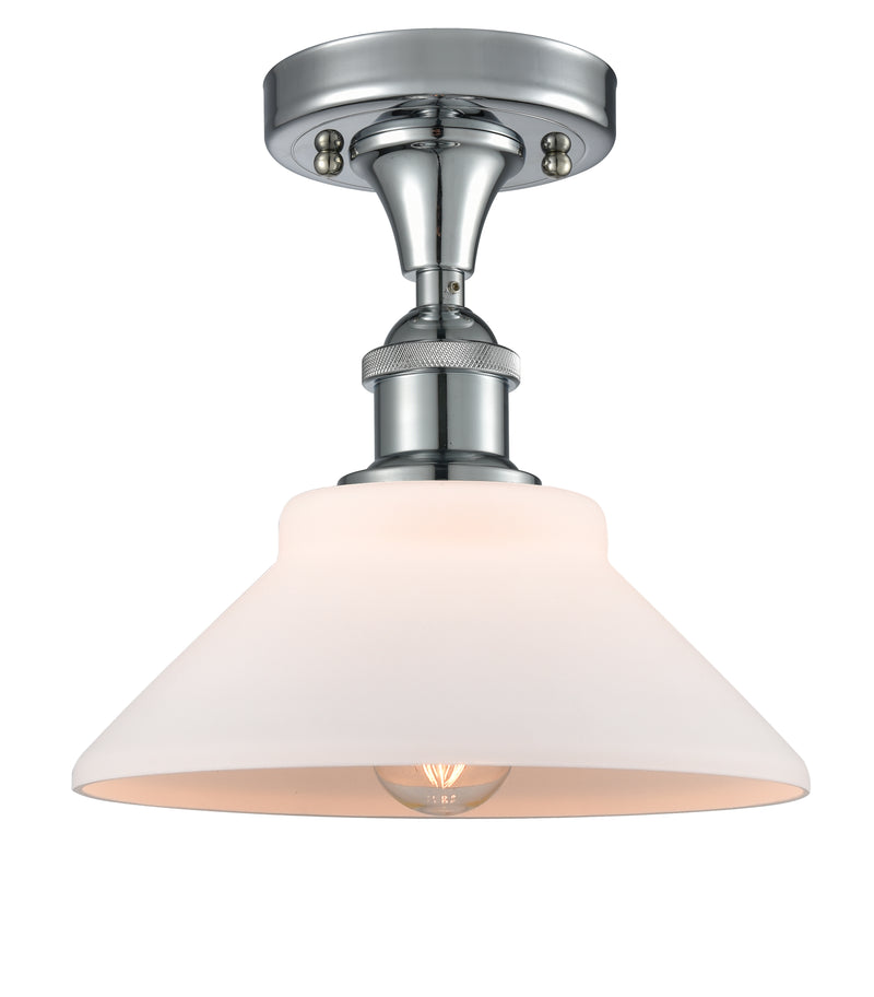 Innovations Lighting Orwell 1 Light Semi-Flush Mount Part Of The Ballston Collection 516-1C-PC-G131-LED