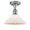 Innovations Lighting Orwell 1 Light Semi-Flush Mount Part Of The Ballston Collection 516-1C-PC-G131