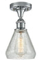 Innovations Lighting Conesus 1 Light Semi-Flush Mount Part Of The Ballston Collection 516-1C-PC-G275-LED
