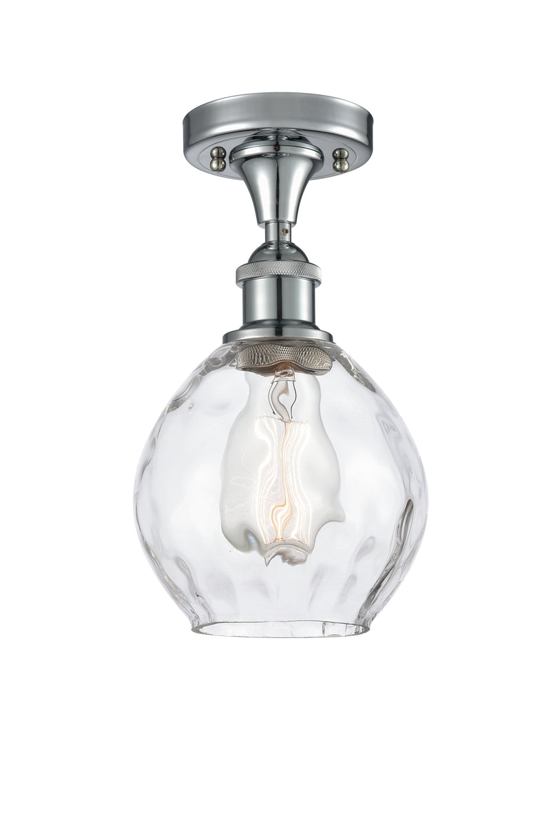 Innovations Lighting Small Waverly 1 Light Semi-Flush Mount Part Of The Ballston Collection 516-1C-PC-G362-LED