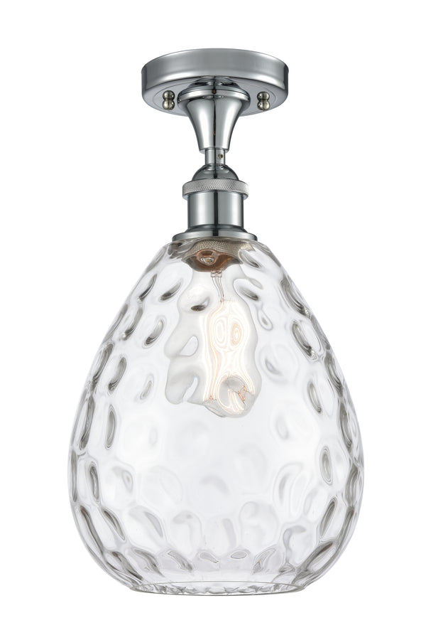 Innovations Lighting Large Waverly 1 Light Semi-Flush Mount Part Of The Ballston Collection 516-1C-PC-G372-LED