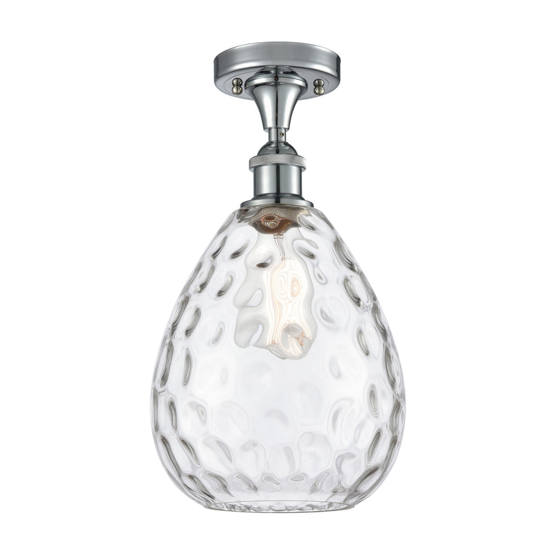 Innovations Lighting Large Waverly 1 Light Semi-Flush Mount Part Of The Ballston Collection 516-1C-PC-G372