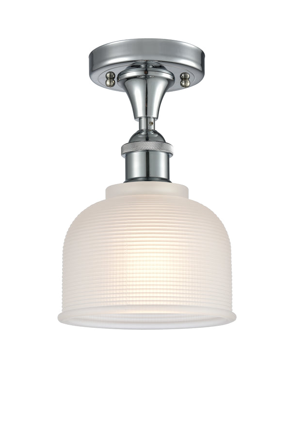 Innovations Lighting Dayton 1 Light Semi-Flush Mount Part Of The Ballston Collection 516-1C-PC-G411-LED