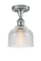Innovations Lighting Dayton 1 Light Semi-Flush Mount Part Of The Ballston Collection 516-1C-PC-G412-LED