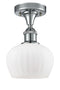 Innovations Lighting Fenton 1 Light Semi-Flush Mount Part Of The Ballston Collection 516-1C-PC-G91-LED