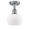 Innovations Lighting Fenton 1 Light Semi-Flush Mount Part Of The Ballston Collection 516-1C-PC-G91