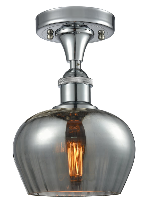 Innovations Lighting Fenton 1 Light Semi-Flush Mount Part Of The Ballston Collection 516-1C-PC-G93-LED