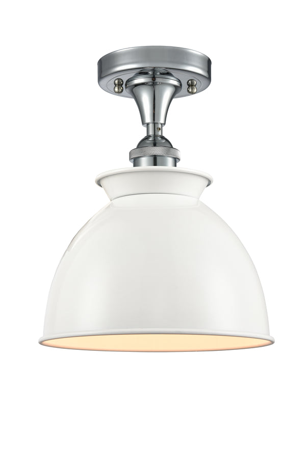 Innovations Lighting Adirondack 1 Light Semi-Flush Mount Part Of The Ballston Collection 516-1C-PC-M14-W-LED