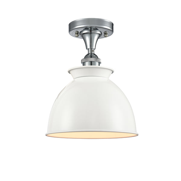 Innovations Lighting Adirondack 1 Light Semi-Flush Mount Part Of The Ballston Collection 516-1C-PC-M14-W