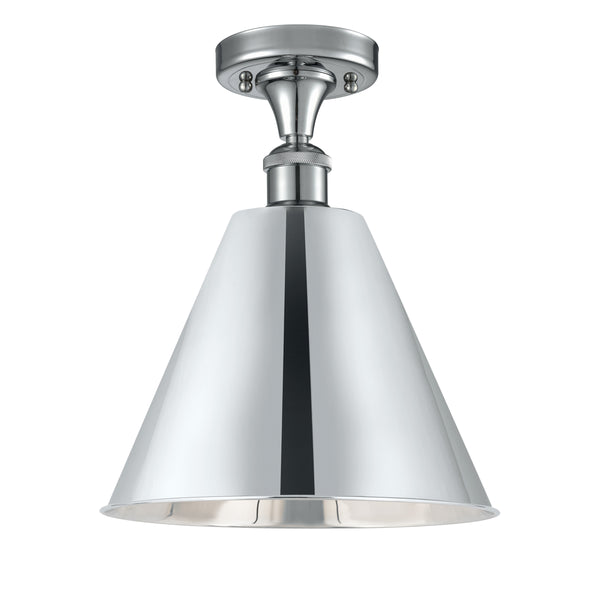 Innovations Lighting Ballston Cone 1 Light" Semi-Flush Mount 516-1C-PC-MBC-12-PC
