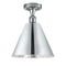 Innovations Lighting Ballston Cone 1 Light" Semi-Flush Mount 516-1C-PC-MBC-12-PC