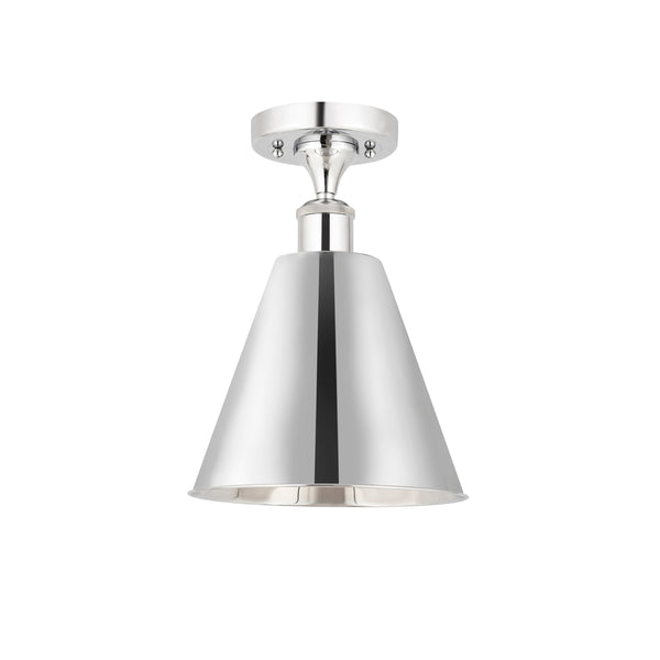 Innovations Lighting Ballston Cone 1 Light" Semi-Flush Mount 516-1C-PC-MBC-8-PC