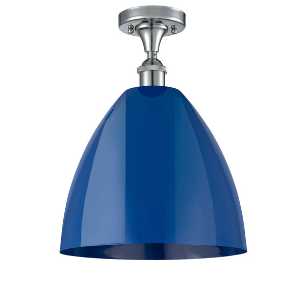 Innovations Lighting Plymouth Dome 1 Light" Semi-Flush Mount 516-1C-PC-MBD-12-BL