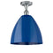 Innovations Lighting Plymouth Dome 1 Light" Semi-Flush Mount 516-1C-PC-MBD-12-BL