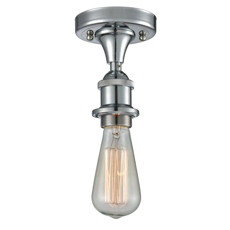 Innovations Lighting Bare Bulb 1 Light Semi-Flush Mount Part Of The Ballston Collection 516-1C-PC