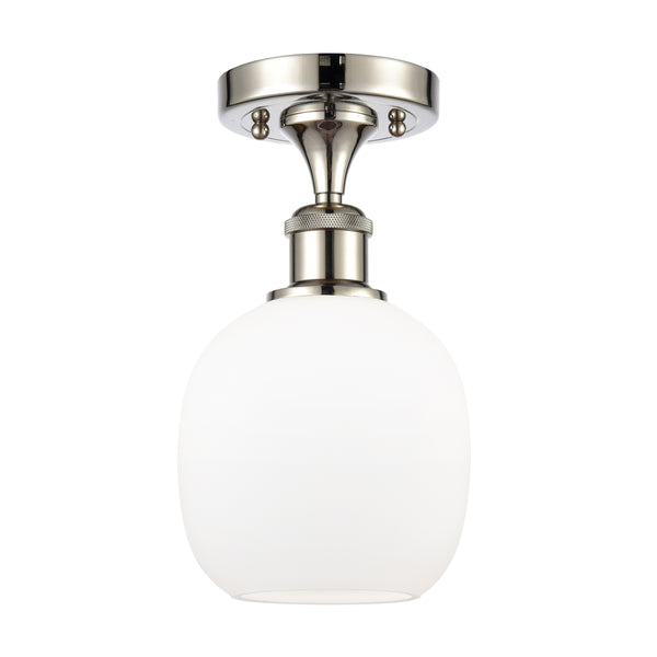 Innovations Lighting Belfast 1 Light Semi-Flush Mount Part Of The Ballston Collection 516-1C-PN-G101