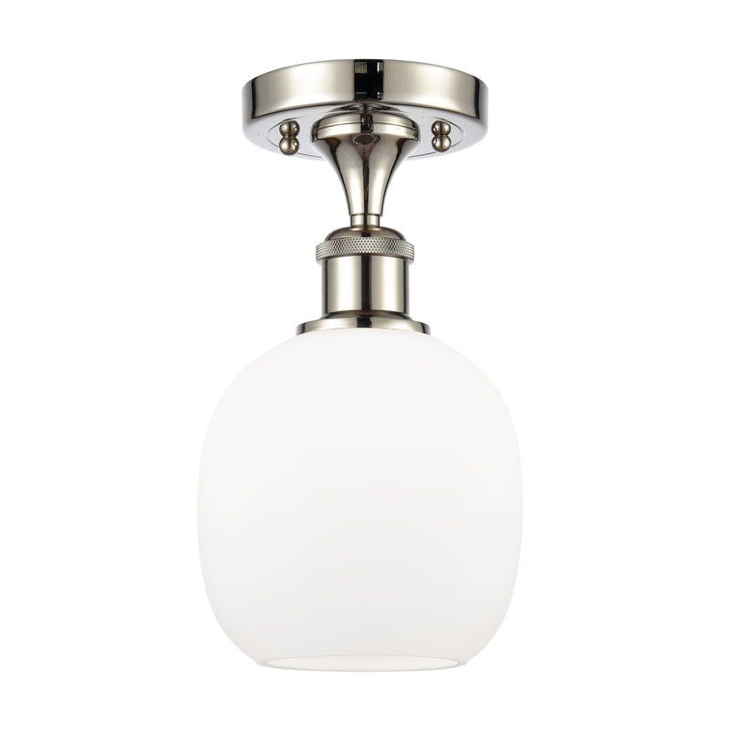Innovations Lighting Belfast 1 Light Semi-Flush Mount Part Of The Ballston Collection 516-1C-PN-G101