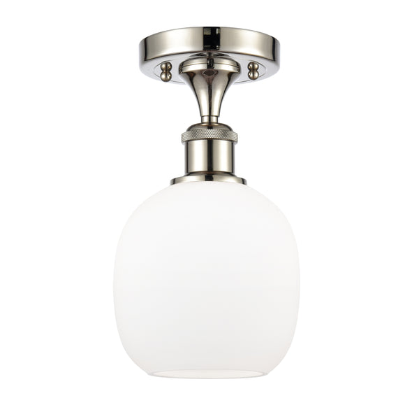 Innovations Lighting Belfast 1 Light Semi-Flush Mount Part Of The Ballston Collection 516-1C-PN-G101-LED