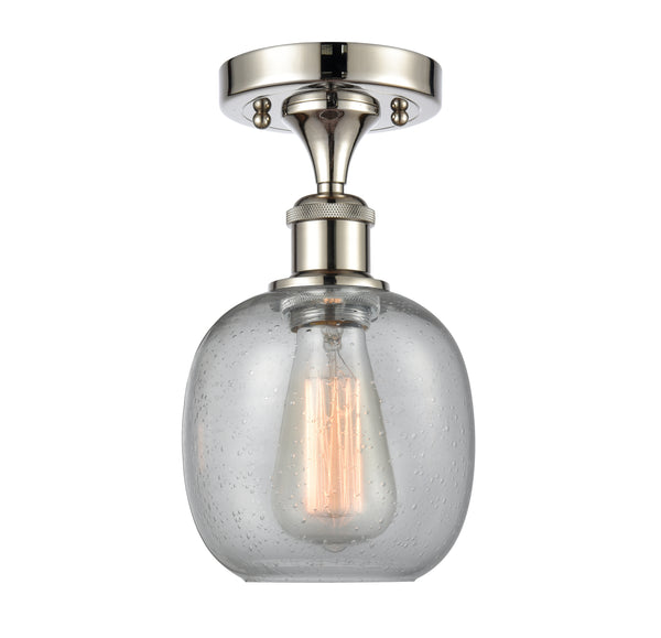 Innovations Lighting Belfast 1 Light Semi-Flush Mount Part Of The Ballston Collection 516-1C-PN-G104-LED