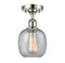 Innovations Lighting Belfast 1 Light Semi-Flush Mount Part Of The Ballston Collection 516-1C-PN-G104-LED