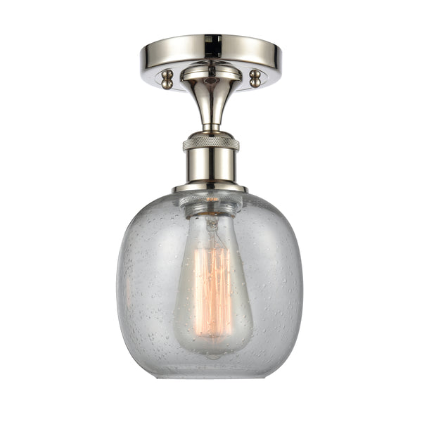 Innovations Lighting Belfast 1 Light Semi-Flush Mount Part Of The Ballston Collection 516-1C-PN-G104