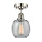 Innovations Lighting Belfast 1 Light Semi-Flush Mount Part Of The Ballston Collection 516-1C-PN-G104
