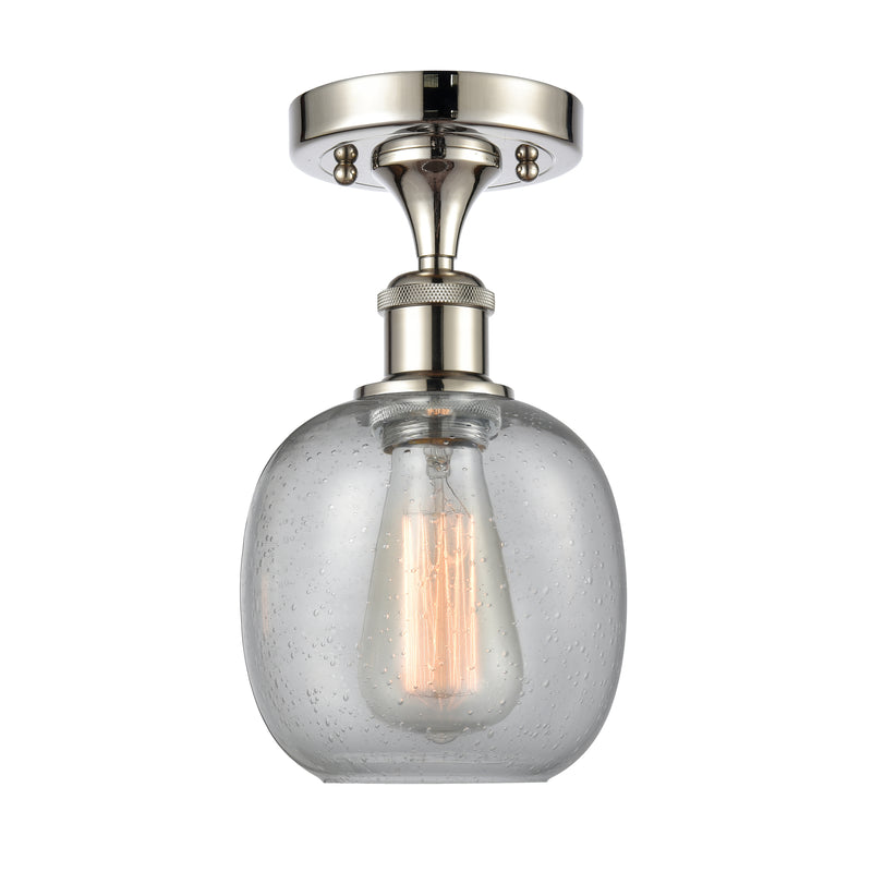 Innovations Lighting Belfast 1 Light Semi-Flush Mount Part Of The Ballston Collection 516-1C-PN-G104