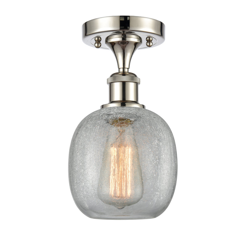 Innovations Lighting Belfast 1 Light Semi-Flush Mount Part Of The Ballston Collection 516-1C-PN-G105-LED