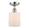 Innovations Lighting Cobbleskill 1 Light Semi-Flush Mount Part Of The Ballston Collection 516-1C-PN-G111-LED